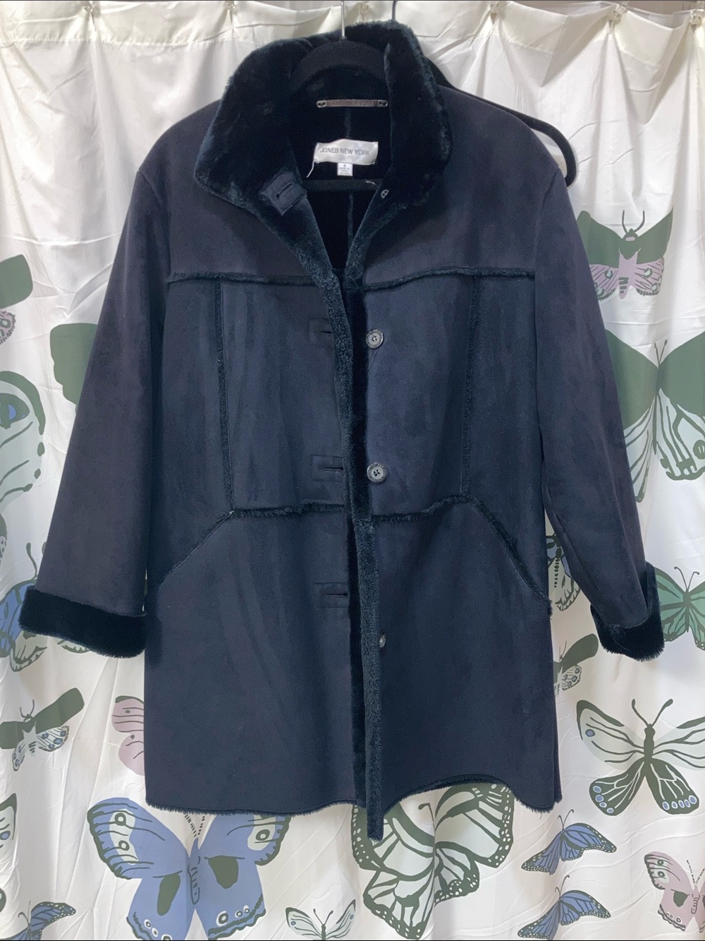 Jones NY faux shearling coat